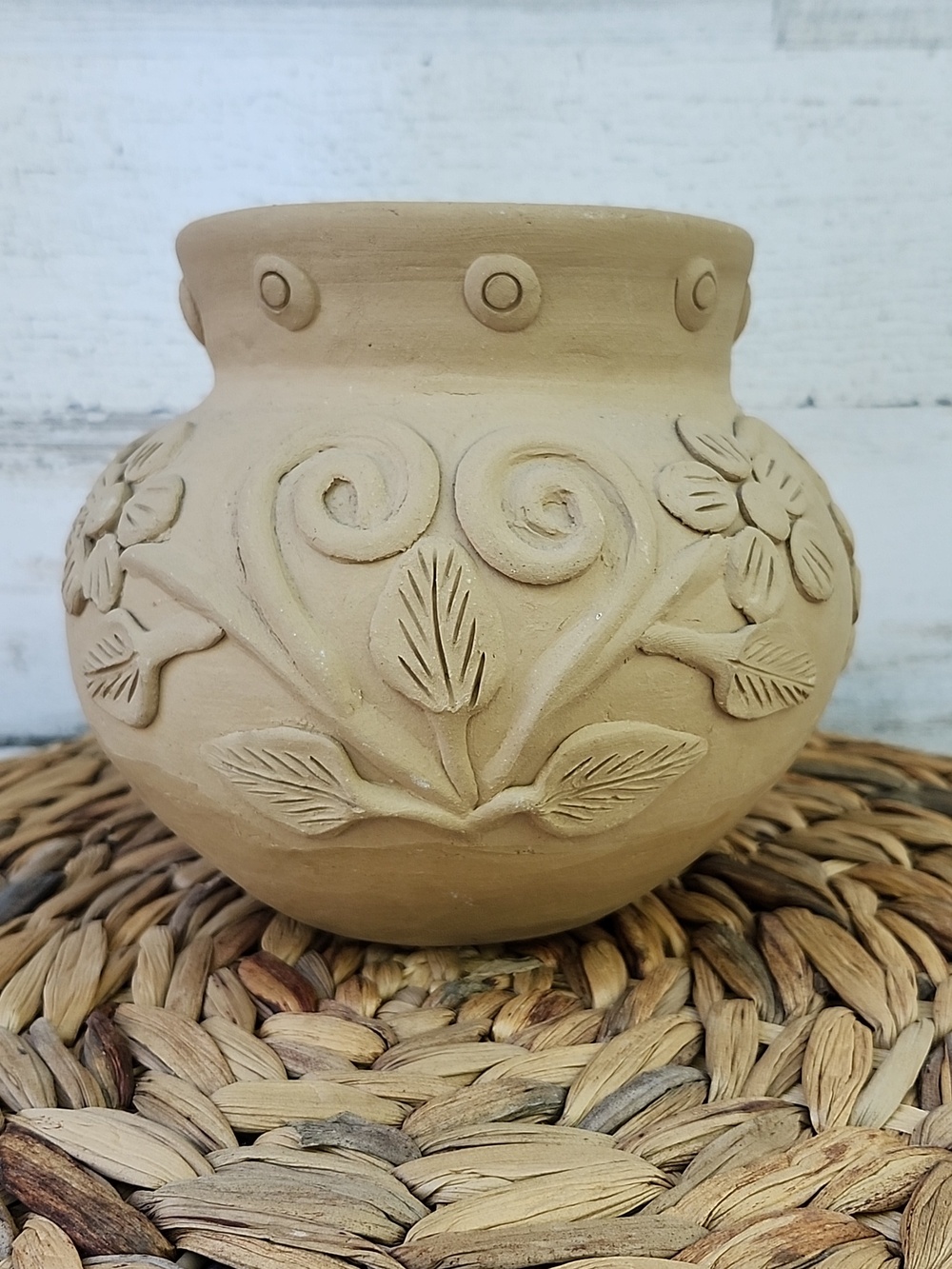 VTG LUIS BLANCO CLAY POTTERY BOWL/VASE
